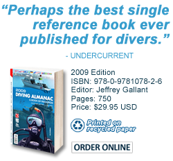 Get the Diving Almanac book on line