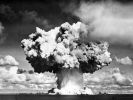 Baker atomic explosion during Operation Crossroads on July 25, 1946. The bomb was detonated at a depth of 27 m (90 ft).