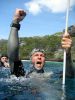 Herbert Nitsch after setting a new freediving record at Dean's Blue Hole in the Bahamas.