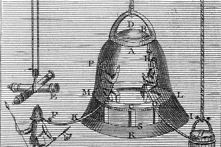 Edmond Halley improves the diving bell