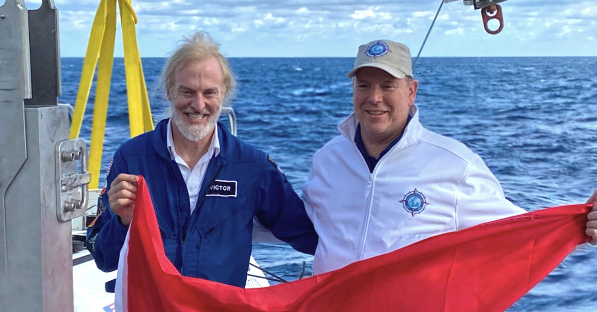 Deepest dive by a head of state